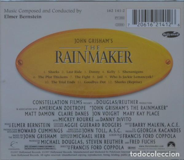 CDs de m&uacute;sica: Elmer Bernstein &ndash; John Grishams The Rainmaker - Foto 2