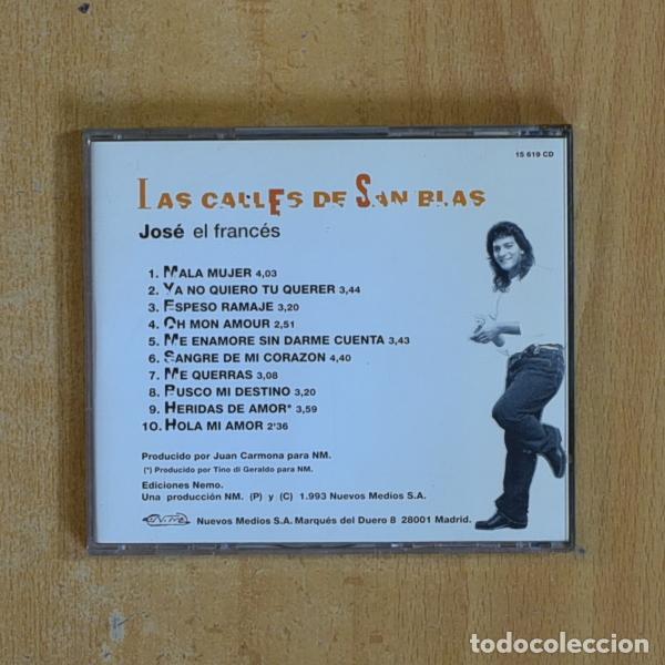 CDs de m&uacute;sica: JOSE EL FRANCES - LAS CALLES DE SAN BLAS - CD - Foto 2