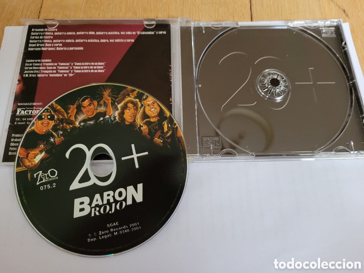 CDs de m&uacute;sica: Baron Rojo 20 + cd zero records 2021 - Foto 2
