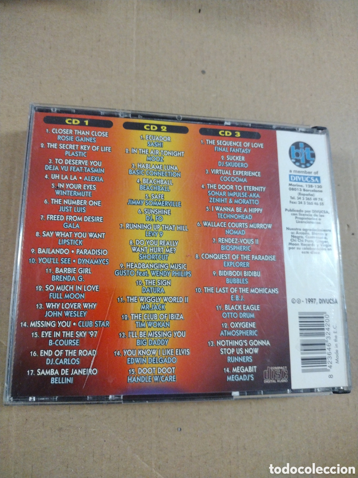 CDs de m&uacute;sica: 100% NUMEROS UNO, 3CDS, 1997 - Foto 2