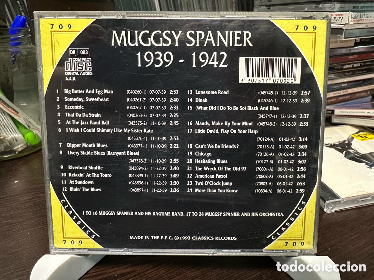 CDs de m&uacute;sica: Muggsy Spanier - 1939-1942 (CD) - Foto 2