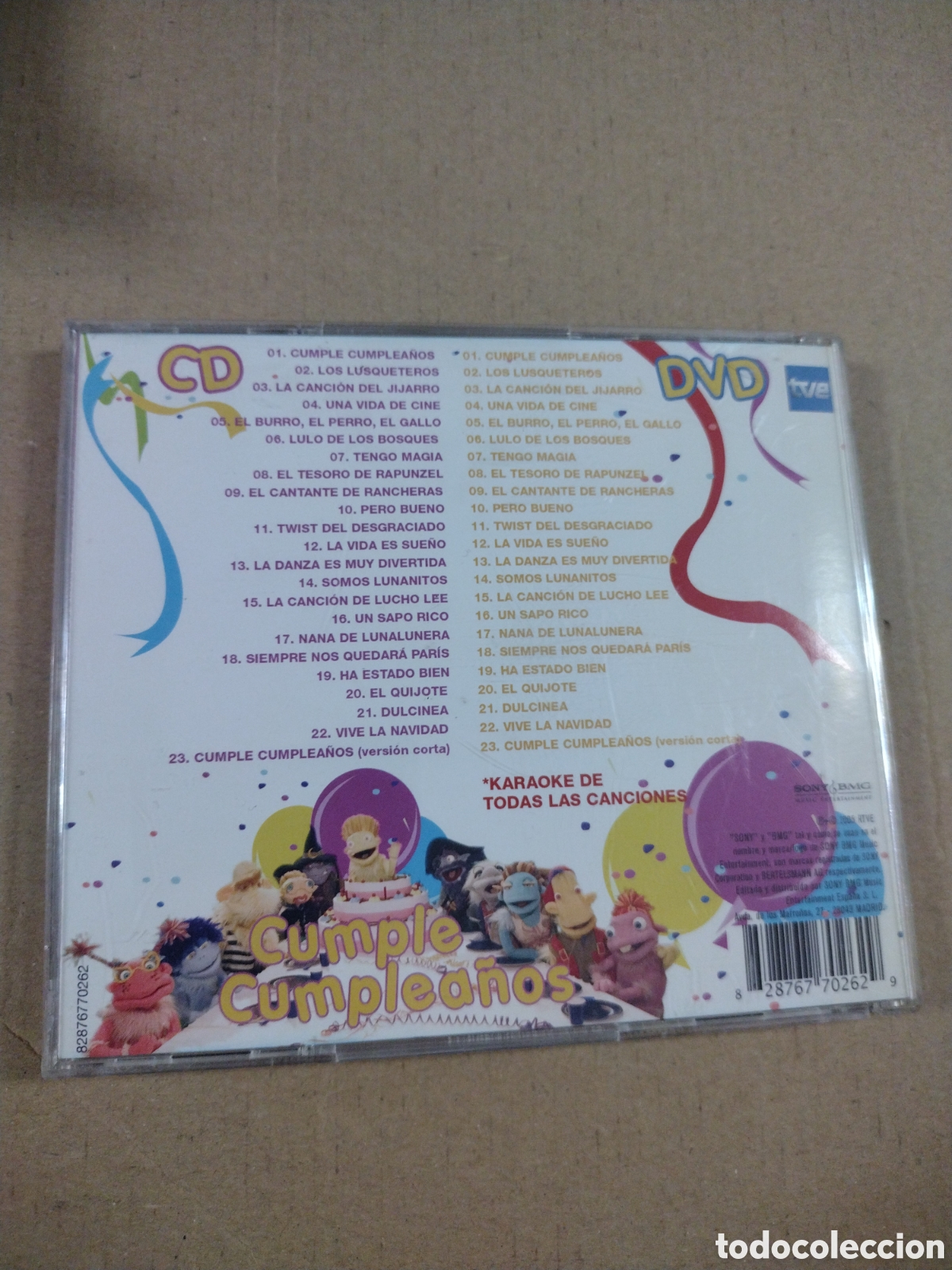 CDs de m&uacute;sica: LOS LUNNIS - CUMPLE CUMPLEA&Ntilde;OS - CD + DVD - Foto 2