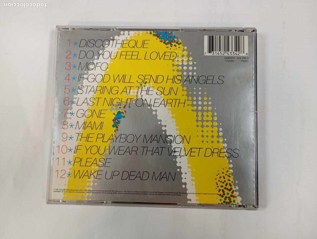 CDs de m&uacute;sica: U2 POP. DISCOTHEQUE. CD. TDKCD50 - Foto 2