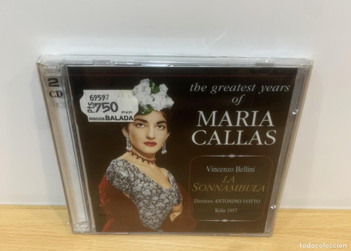 CD di Musica: DOBLE CD THE GREATEST YEARS OF MARIA CALLAS - LA SON&Aacute;MBULA (1957). SAKKARIS, 1997. PRECINTADO