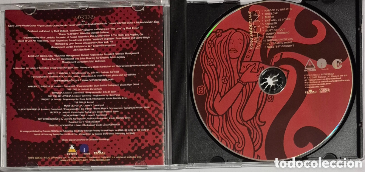 CDs de m&uacute;sica: CD - MAROON 5 - SONGS ABOUT JANE - Foto 3