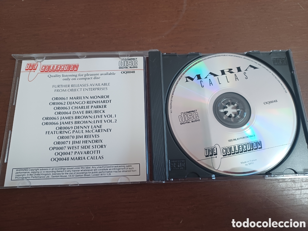 CDs de m&uacute;sica: Cd maria callas the collection - Foto 3
