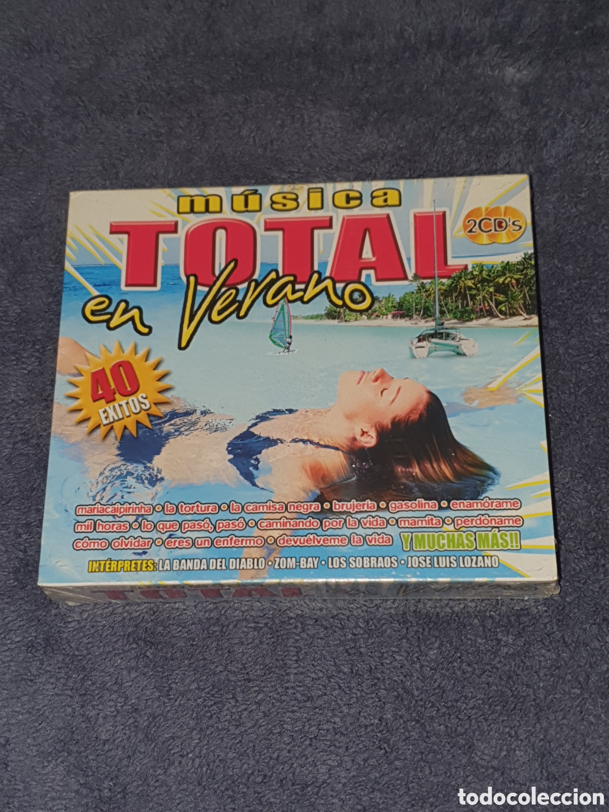 CD di Musica: CD19. M&uacute;sica Total En Verano 2 Cd's, 40 &Eacute;xitos, Nuevo Precintado Original, Sin Estrenar, Ok Records.