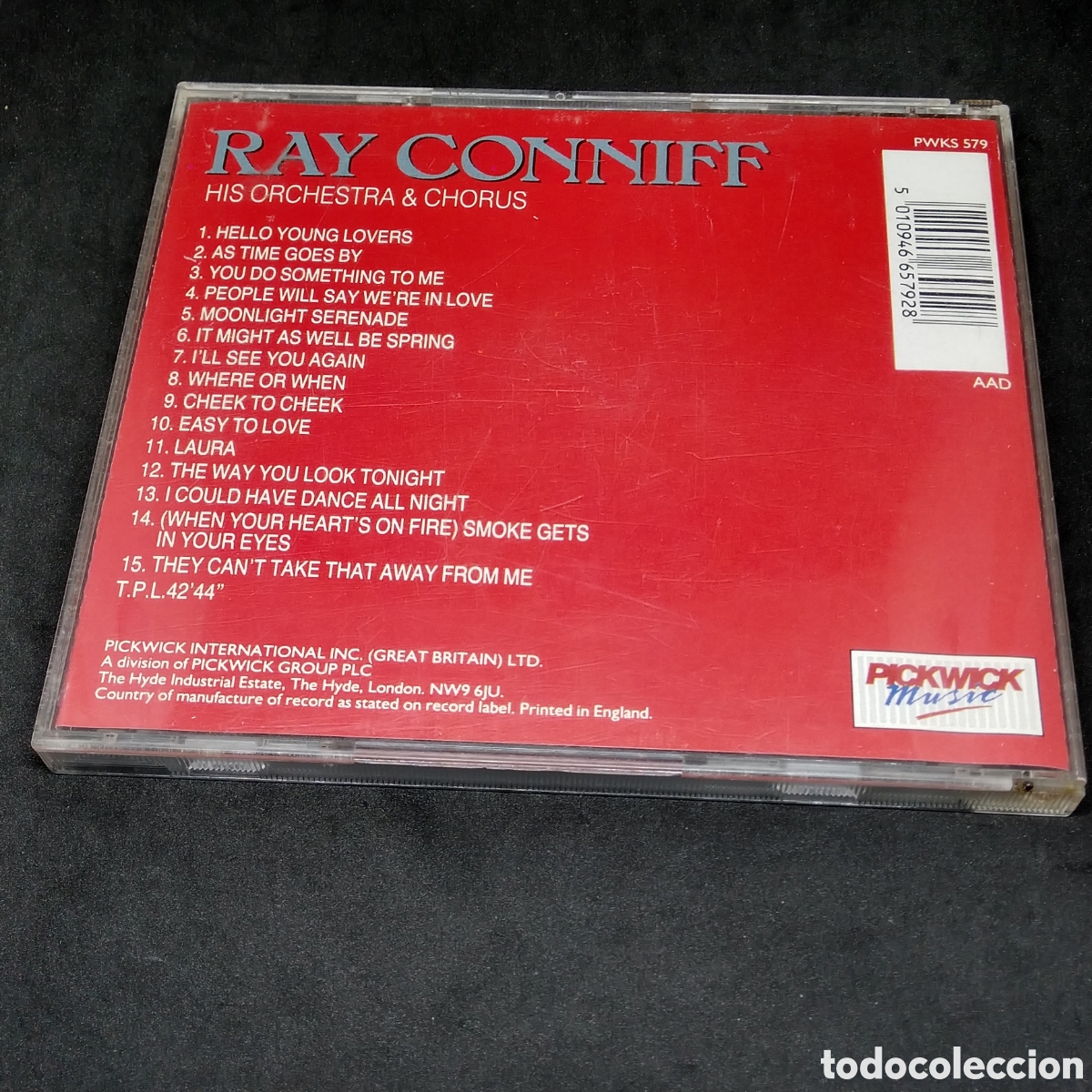 CDs de m&uacute;sica: RAY CONNIFF - HELLO YOUNG LOVERS - 1990 - CD - DISCO VERIFICADO - Foto 2