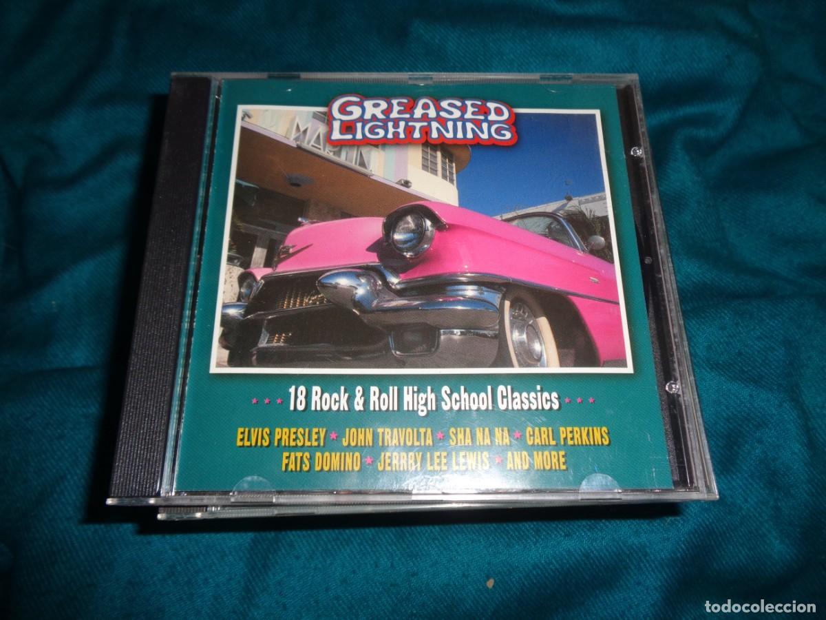 CDs de m&uacute;sica: GREASED LIGHTNING. 18 ROCK & ROLL HIGH SCHOOL CLASSICS. CD. IMPECABLE(#) - Foto 1