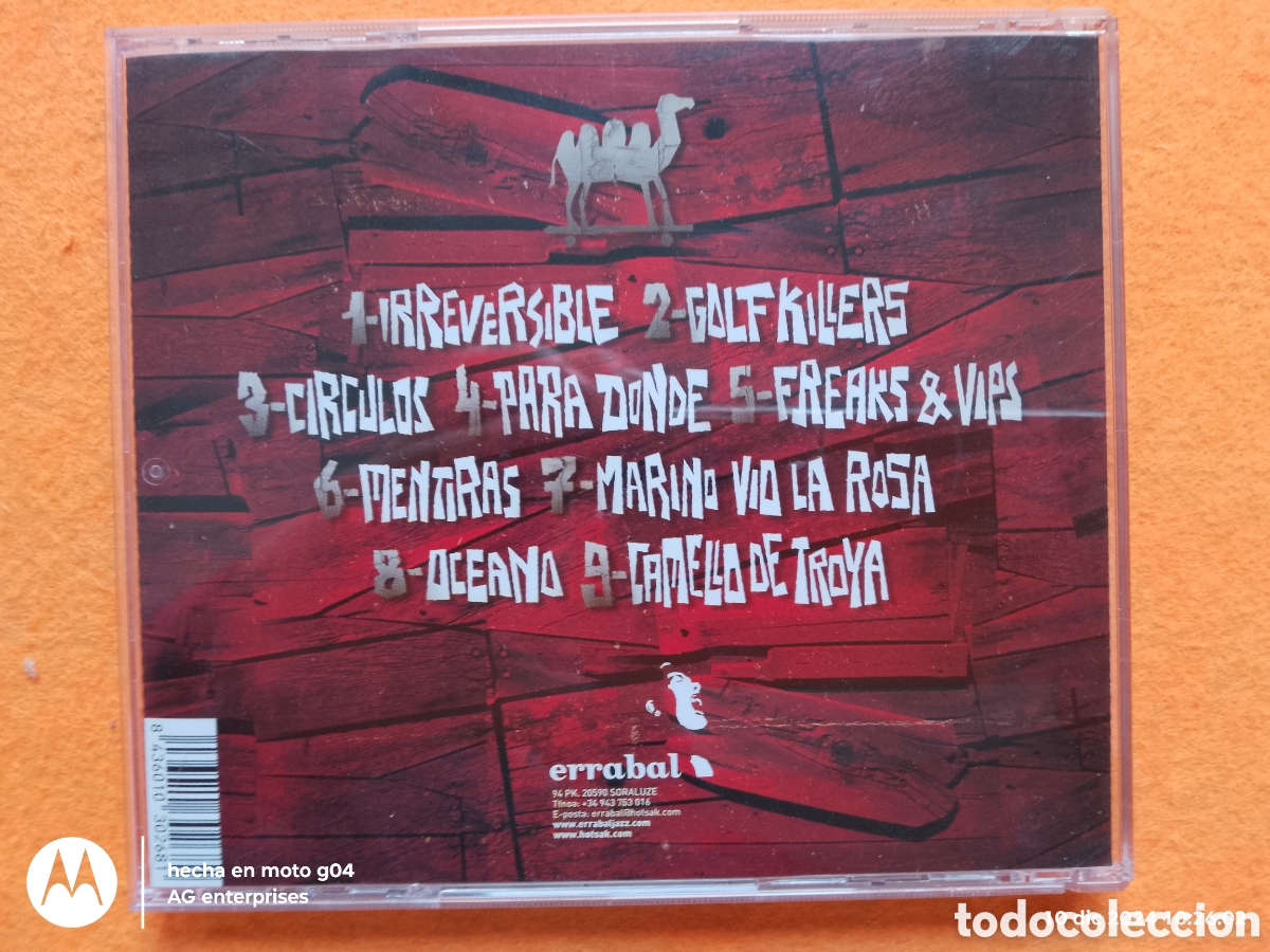 CDs de m&uacute;sica: CAMELLO DE TROYA - ERRABAL 2008 - JAZZ - Foto 2