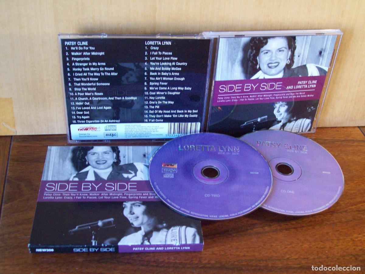 CDs de m&uacute;sica: PATSY CLINE AND LORETTA LYNN - SIDE BY SIDE - DOBLE CD EN ESTUCHE DE CARTON - Foto 1