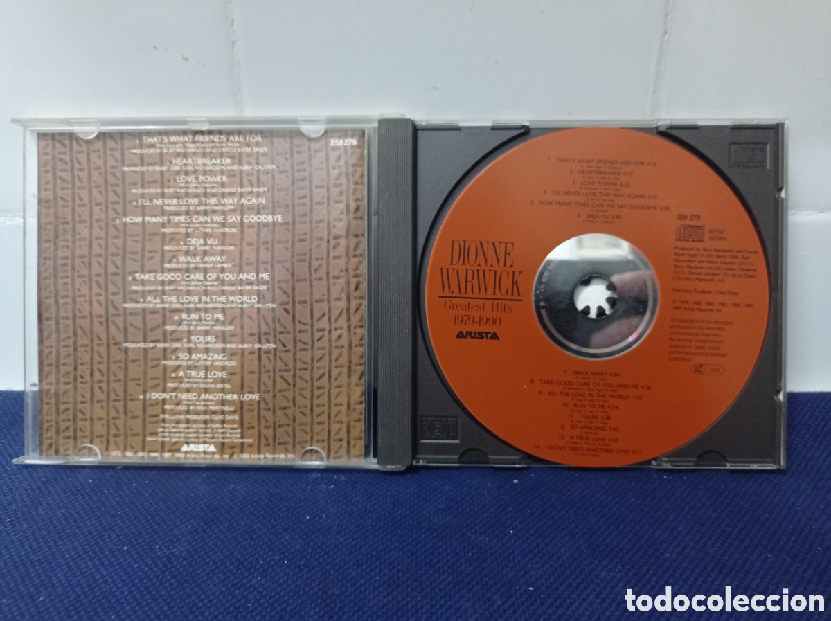 CDs de m&uacute;sica: DIONNE WARWICK, CD BUEN ESTADO - Foto 2
