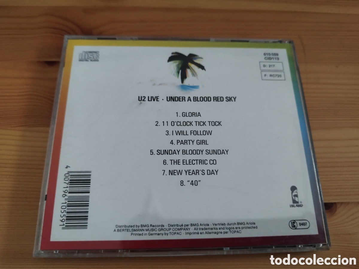 CDs de m&uacute;sica: CD de U2 - live &rdquo;under a blood red Sky&rdquo; - Foto 4