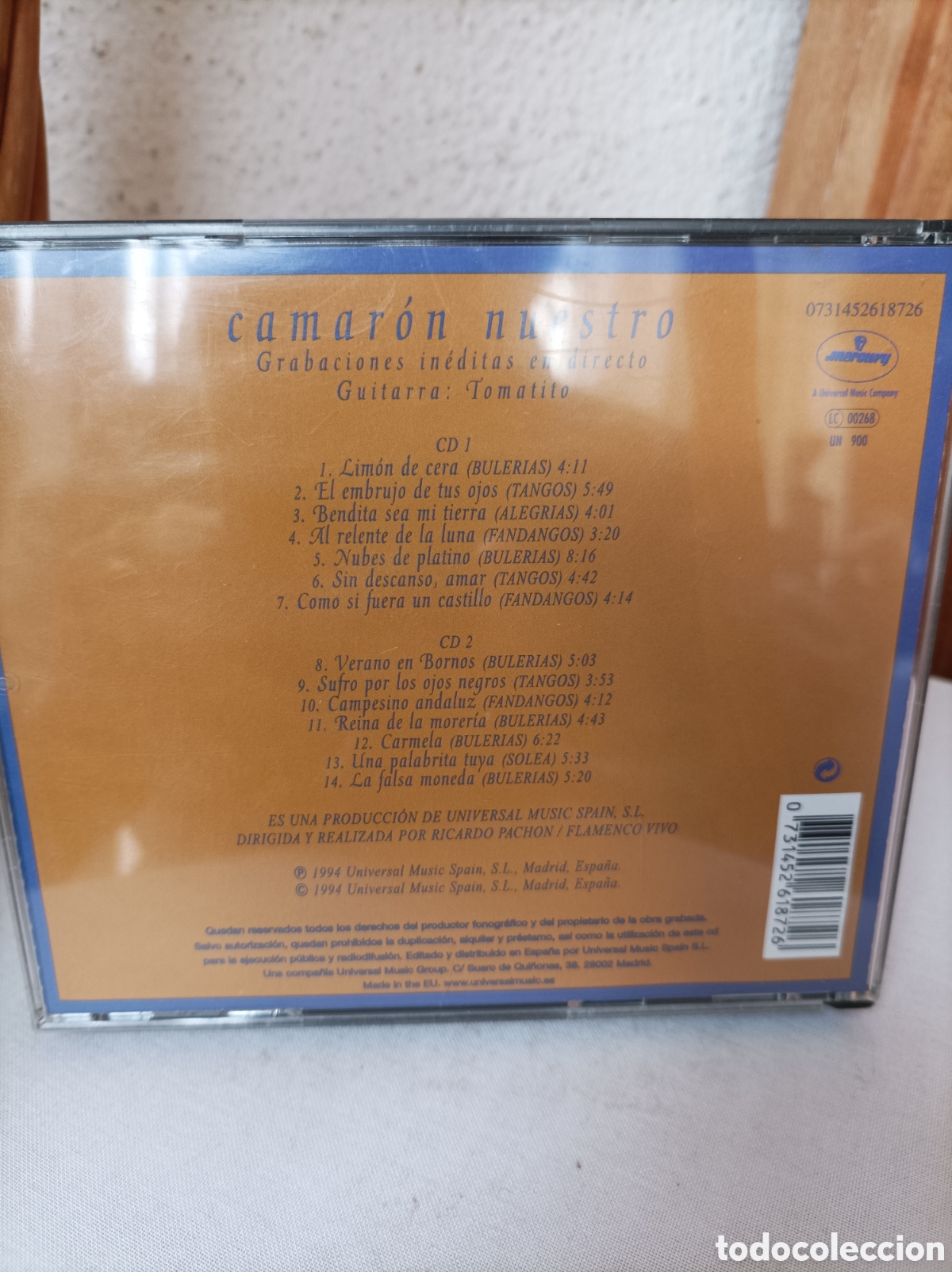 CDs de m&uacute;sica: Camar&oacute;n nuestro 2 cds. - Foto 2