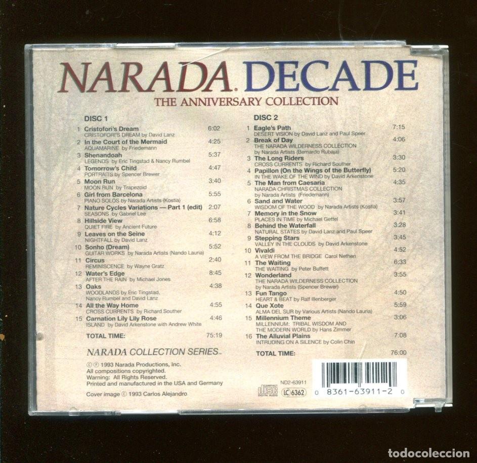 CDs de m&uacute;sica: Narada decade. doble cd - Foto 2