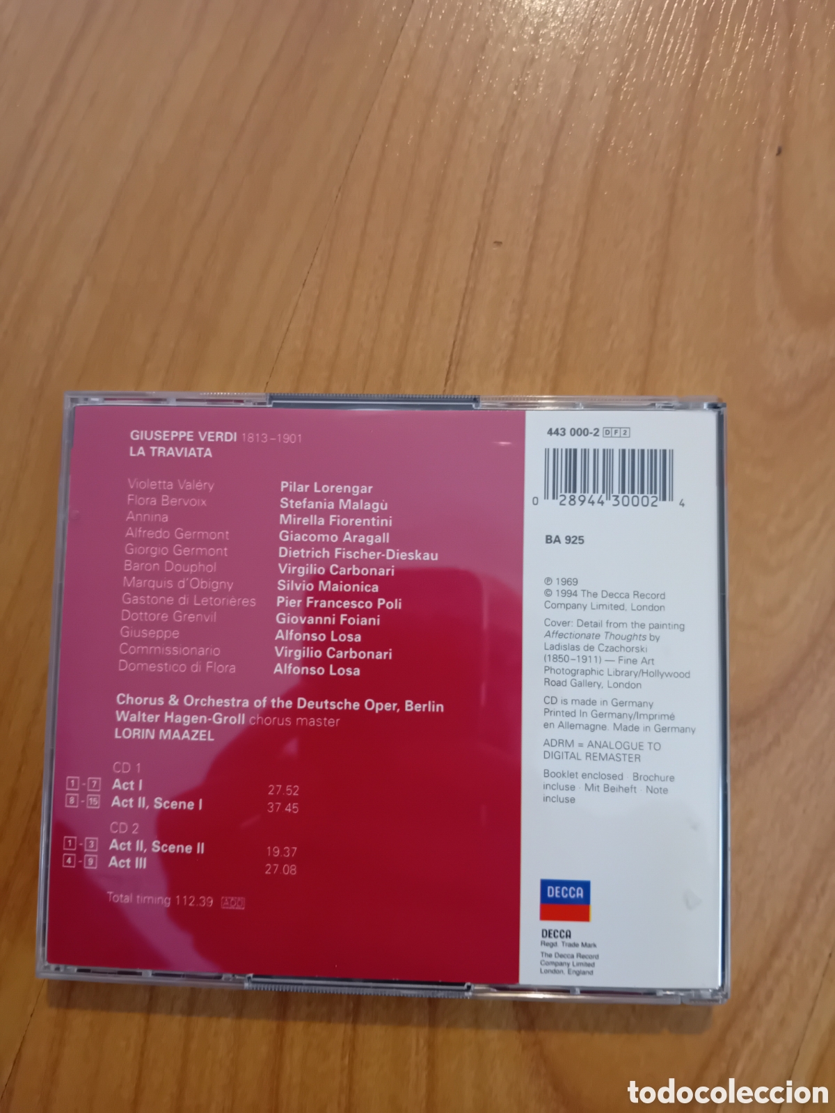 CDs de m&uacute;sica: DOBLE CD LA TRAVIATA. VERDI. DECCA. LORENGAR - Foto 2
