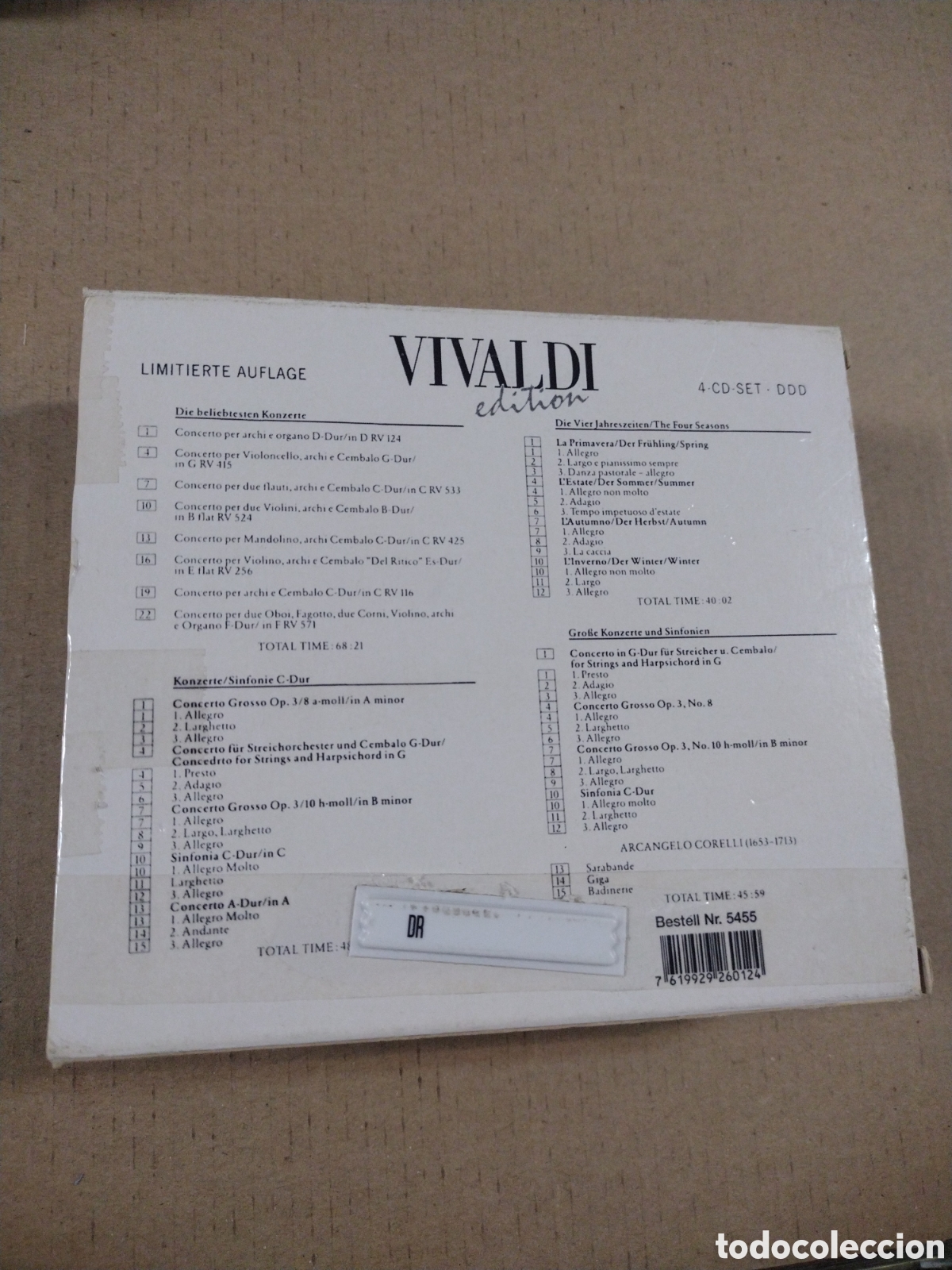 CDs de m&uacute;sica: VIVALDI EDITION. LIMITIERTE AUFLAGE. CD - Foto 2