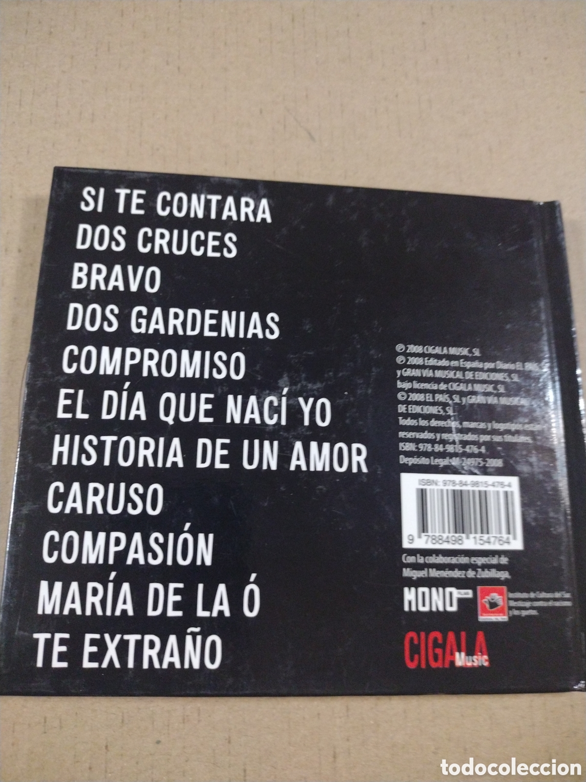 CDs de m&uacute;sica: DIEGO EL CIGALA. DOS LAGRIMAS. CD - Foto 2