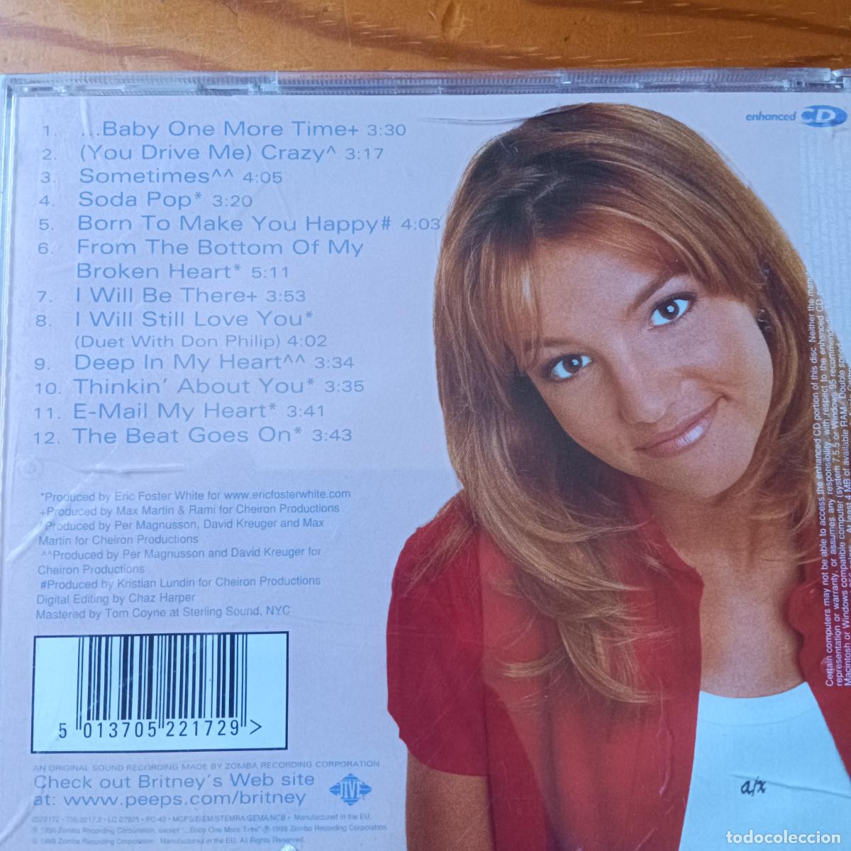 CDs de m&uacute;sica: BRITNEY SPEARS ...BABY ONE MORE TIME - CD - Foto 2