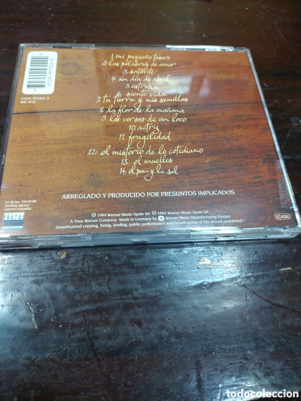 CDs de m&uacute;sica: Presuntos Implicados, El Pan y la Sal. CD - Foto 2