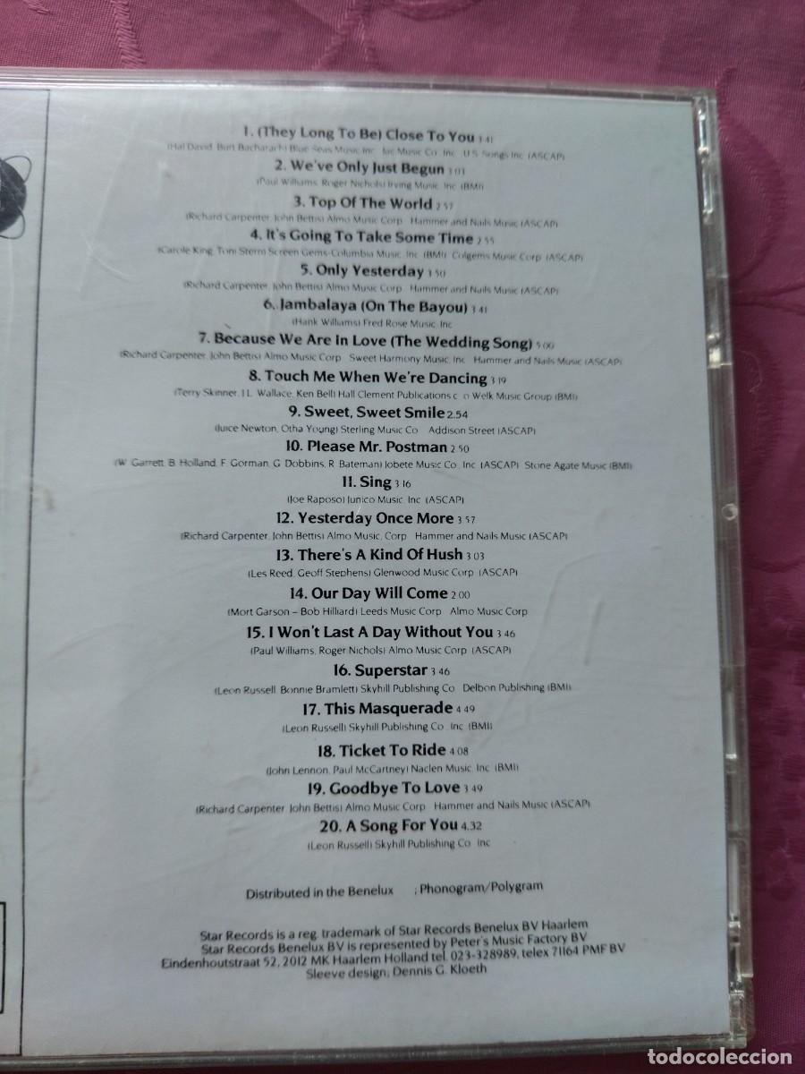 CDs de m&uacute;sica: The CARPENTERS COLLECTION - Foto 5