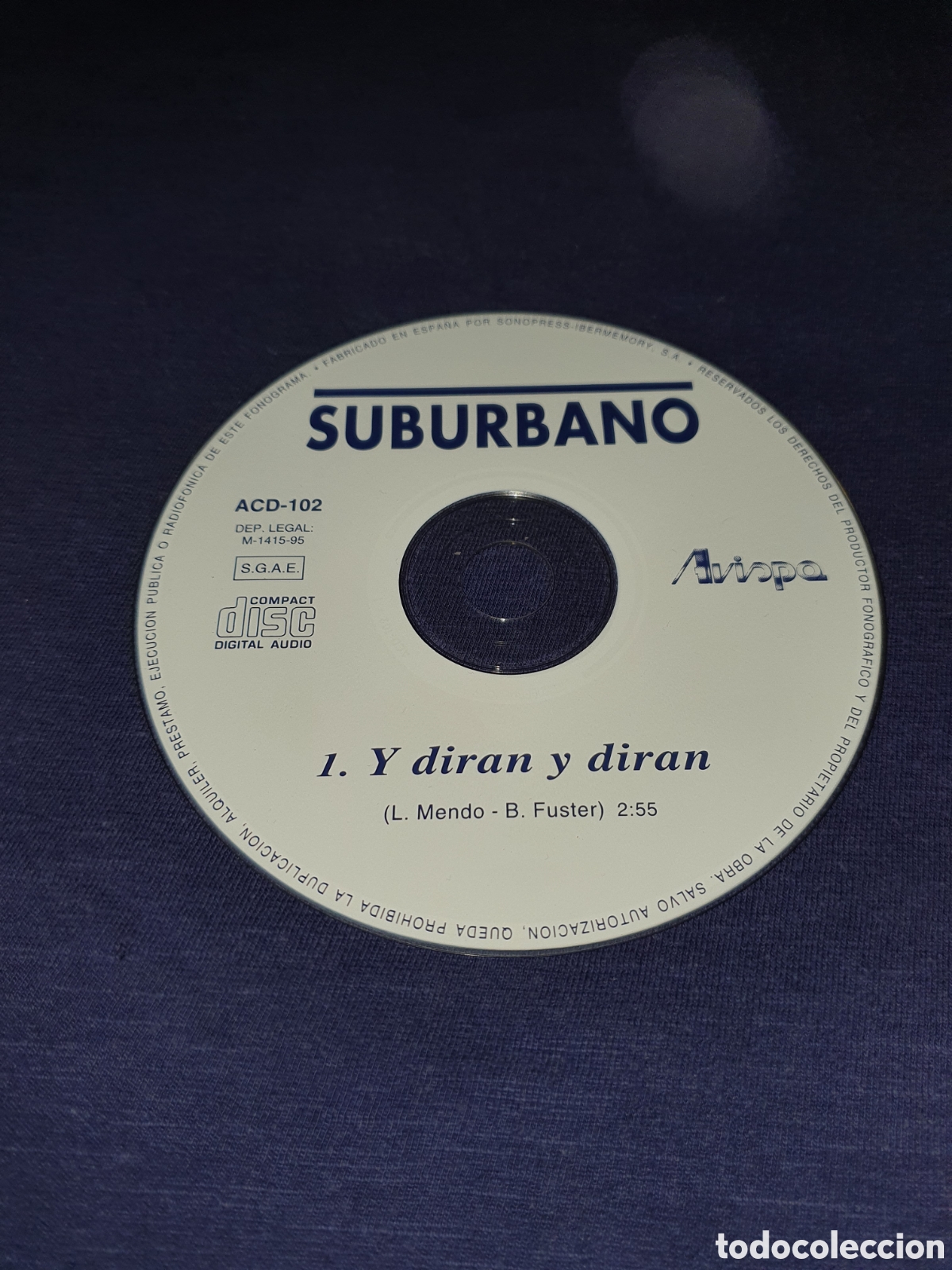 CDs de m&uacute;sica: Suburbano Y dir&aacute;n y dir&aacute;n single - Foto 3
