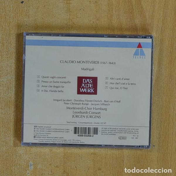 CDs de m&uacute;sica: MONTEVERDI - MADRIGALI - CD - Foto 2
