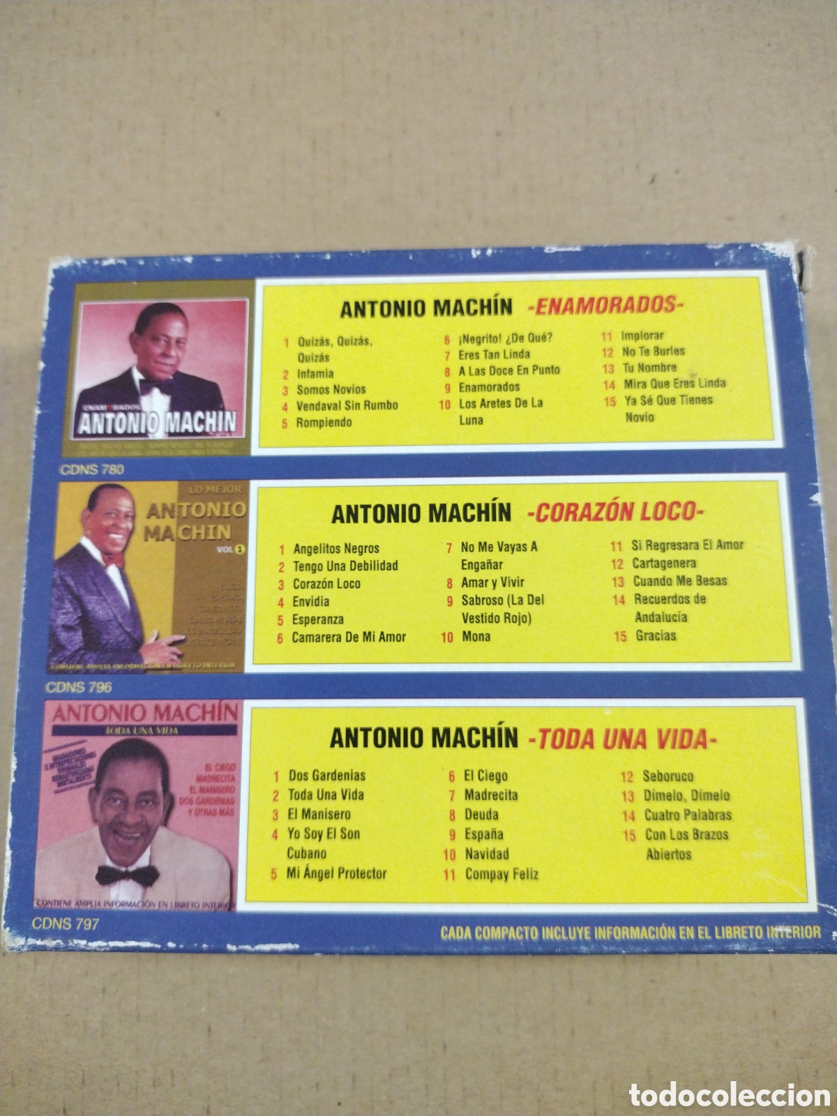CDs de m&uacute;sica: ANTONIO MACHIN. TODOS MIS EXITOS. CD - Foto 4