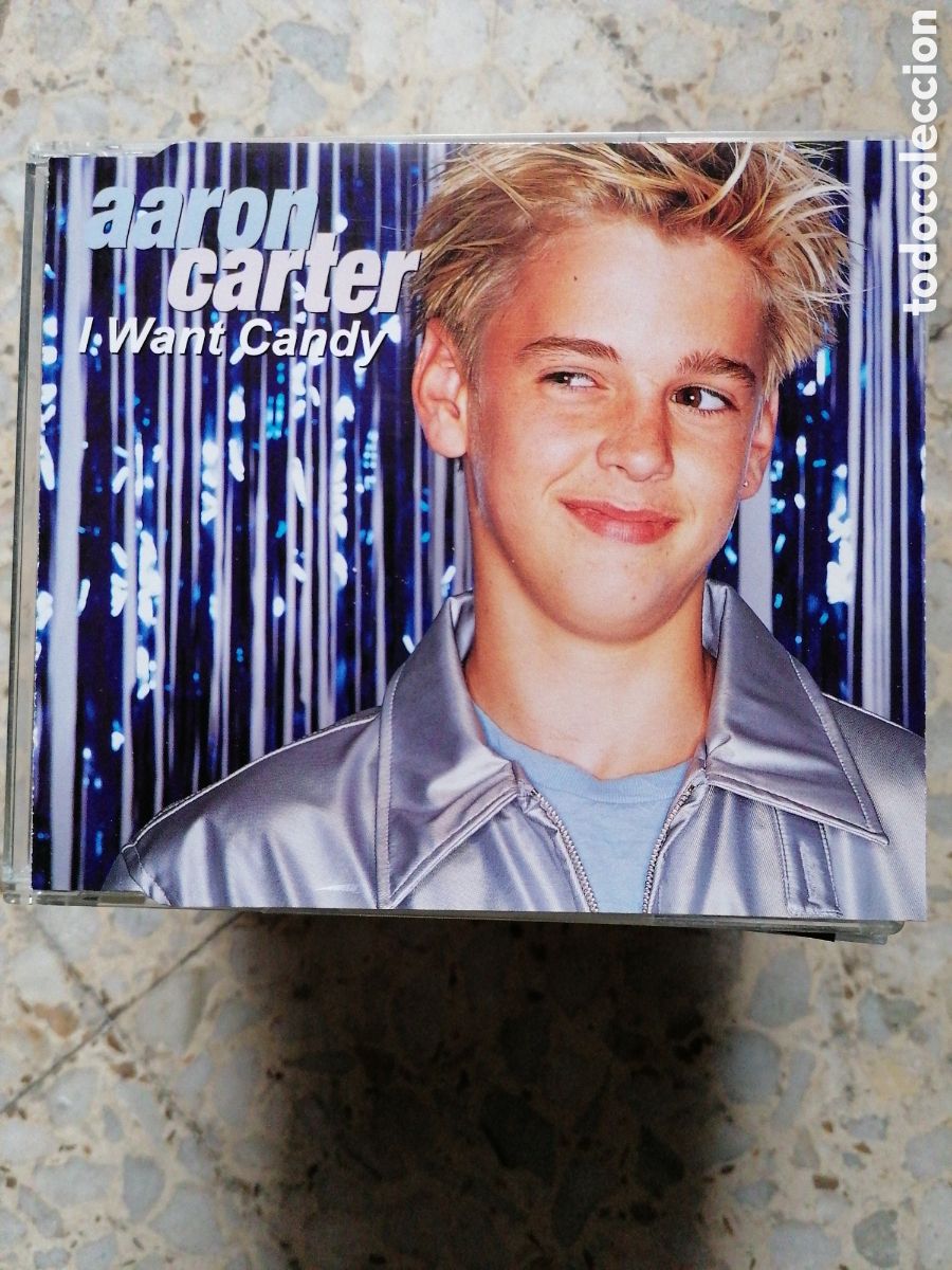 CDs de m&uacute;sica: CD SINGLE AARON CARTER I WANT CANDY PROMO 2000 - Foto 1