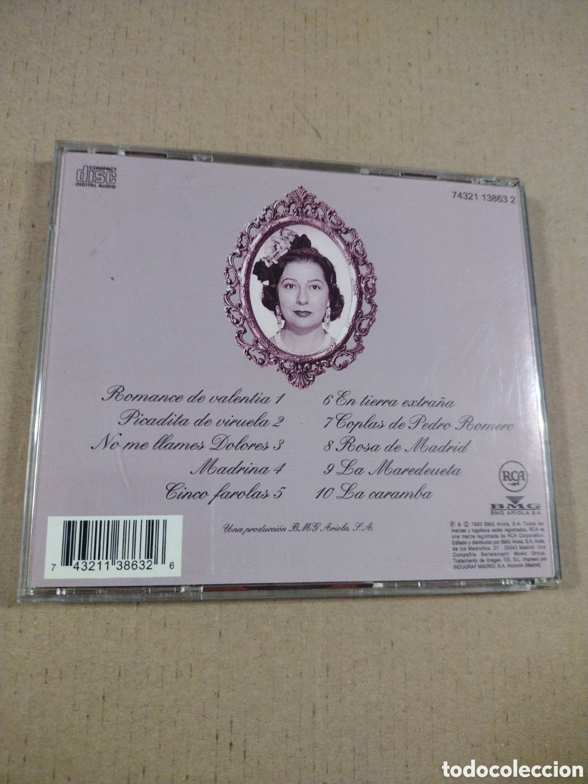 CDs de m&uacute;sica: CONCHA PIQUER. ROMANCE DE VALENTIA. CD - Foto 2
