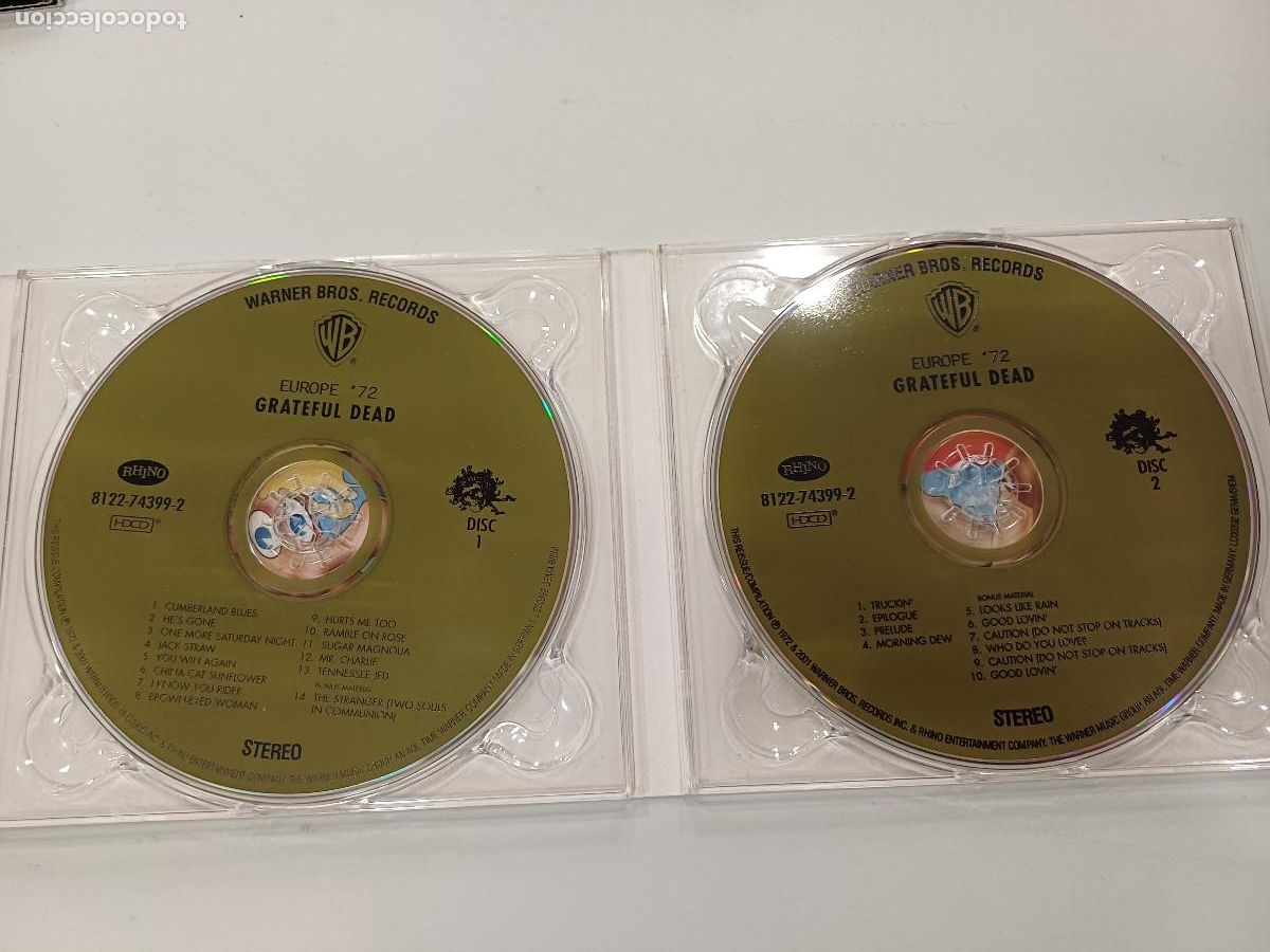 CDs de m&uacute;sica: GRATEFUL DEAD/EUROPE 72/CD DOBLE DIGIPACK. - Foto 2