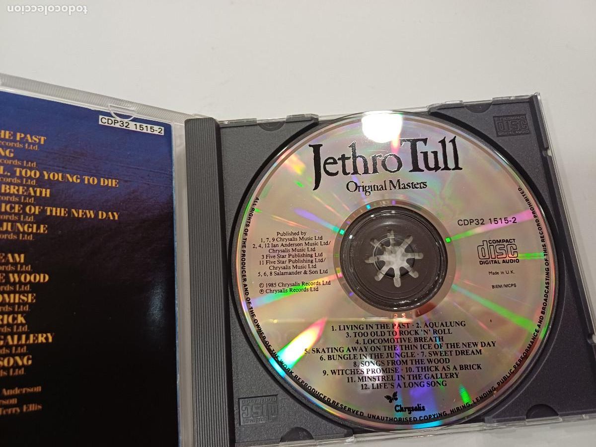 CDs de m&uacute;sica: JETHRO TULL/ORIGINAL MASTERS/CD. - Foto 2