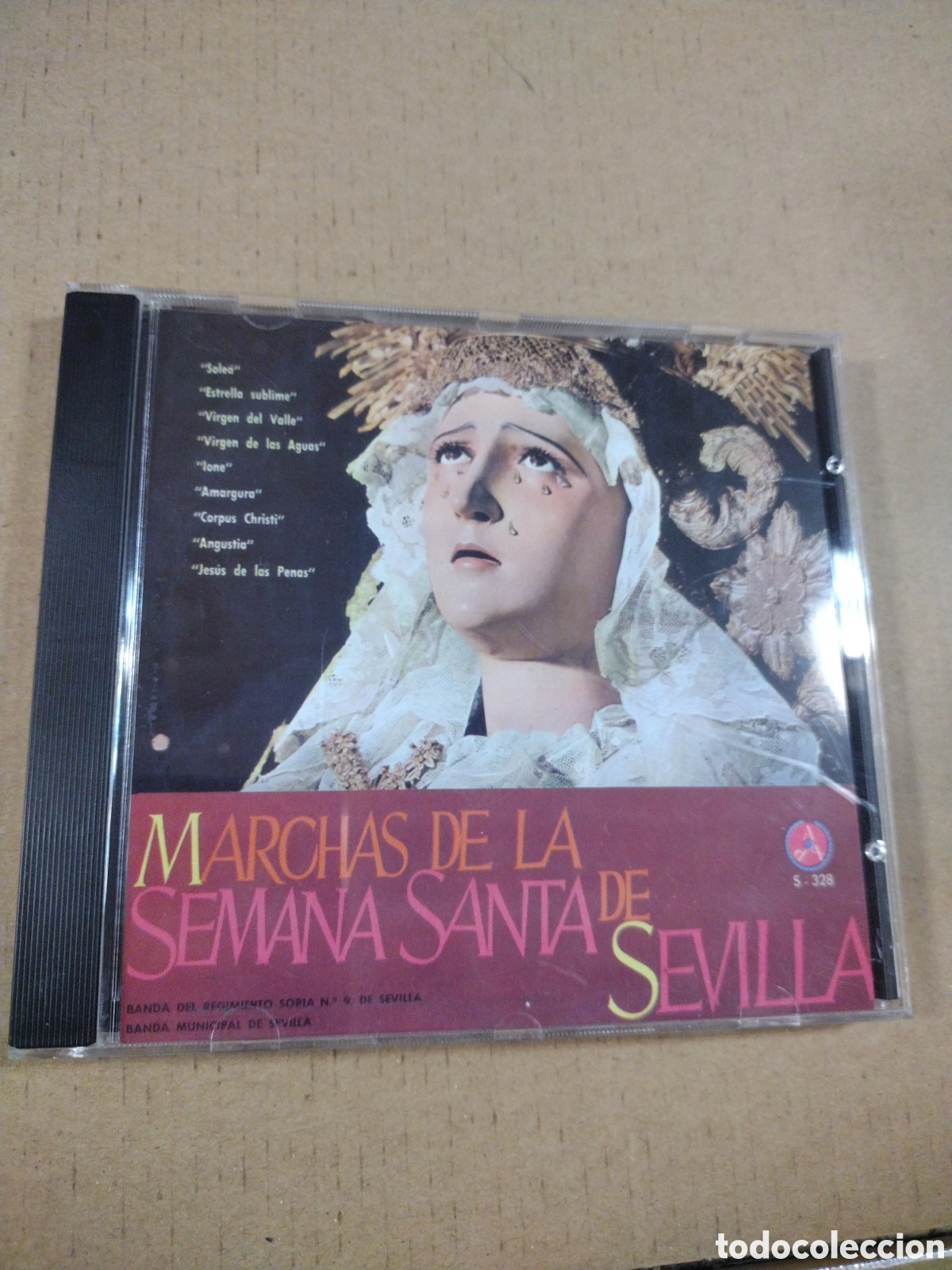 CDs de m&uacute;sica: SEMANA SANTA - MARCHAS BANDA MUSICA DE SEVILLA REGIMIENTO SORIA N&ordm; 9. CD