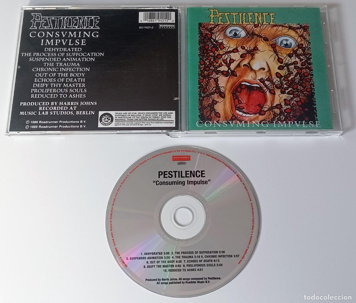 CDs de m&uacute;sica: CD PESTILENCE - CONSUMING IMPULSE - Foto 2