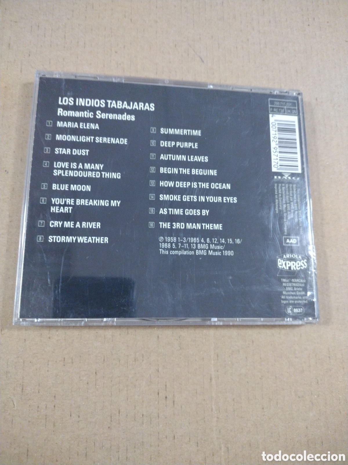 CDs de m&uacute;sica: LOS INDIOS TABAJARAS. ROMANTIC SERENADES. CD - Foto 2