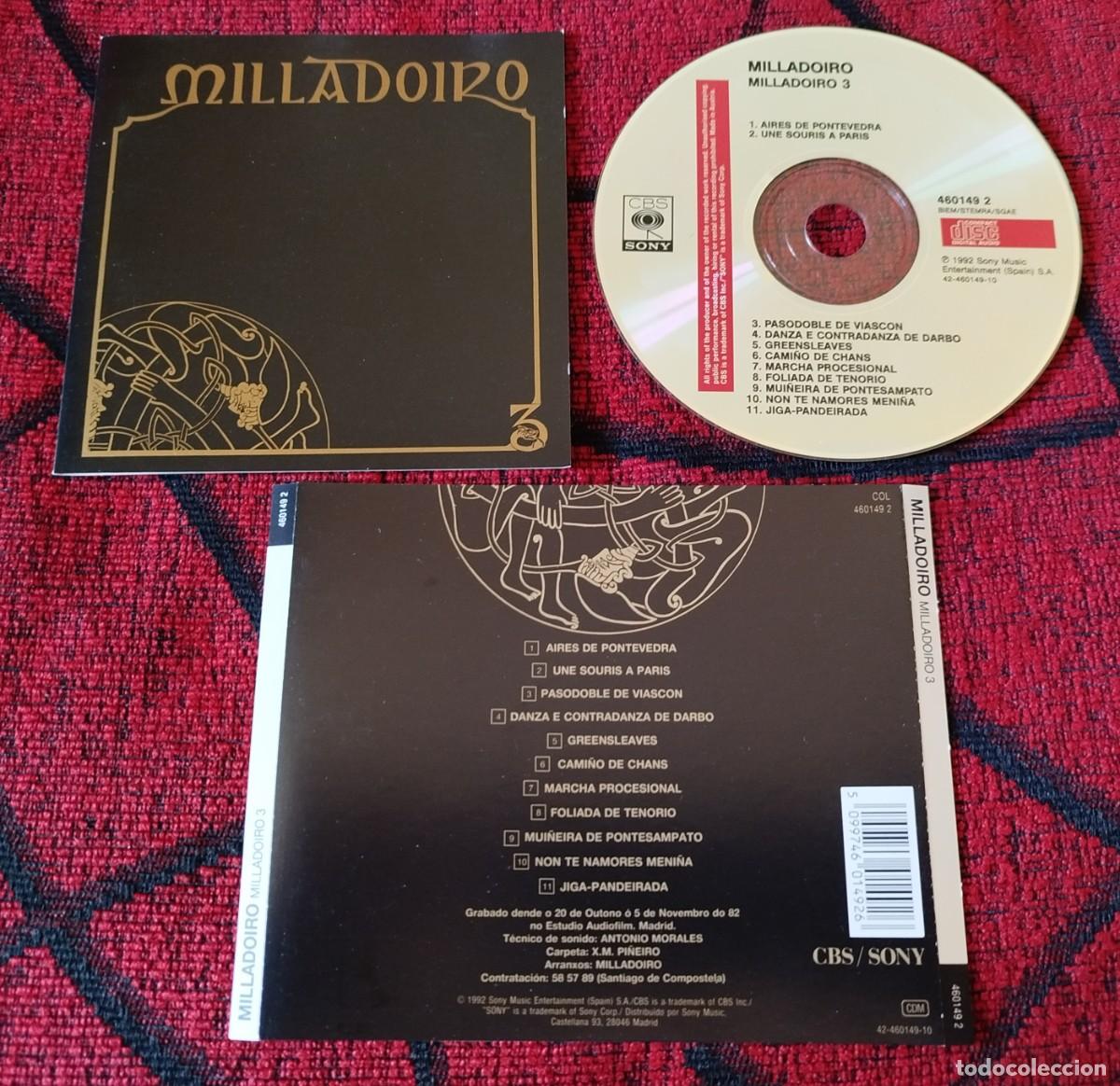 CDs de m&uacute;sica: MILLADOIRO ** Milladoiro 3 ** CD 1992 - Foto 1