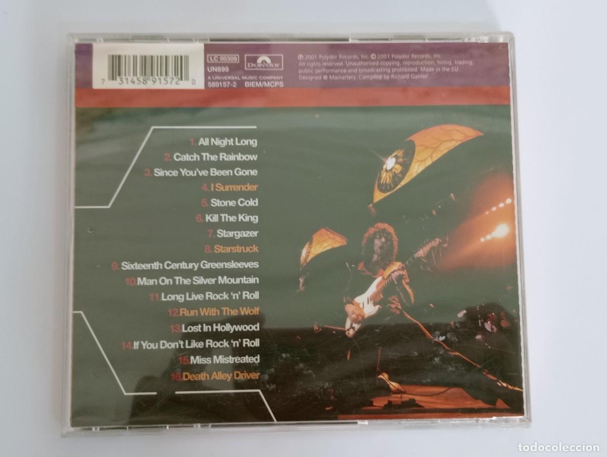 CDs de m&uacute;sica: RAINBOW - DIO - RITCHIE BLACKMORE - 2 CDS - CLASSIC ANTHOLOGY + DOWN TO EARTH - Foto 4