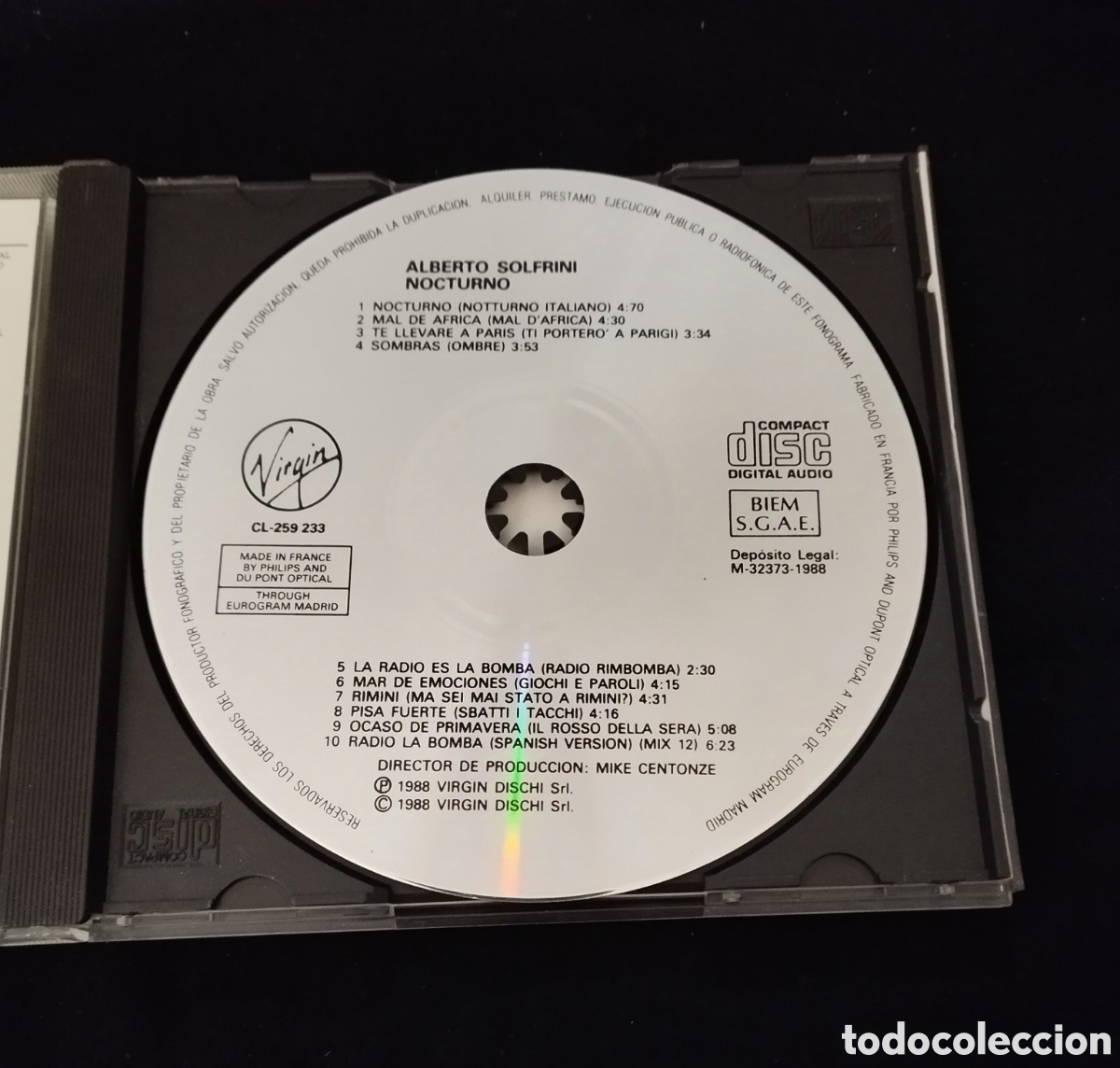 CDs de m&uacute;sica: CD ALBERTO SOLFRINI. NOCTURNO - Foto 3