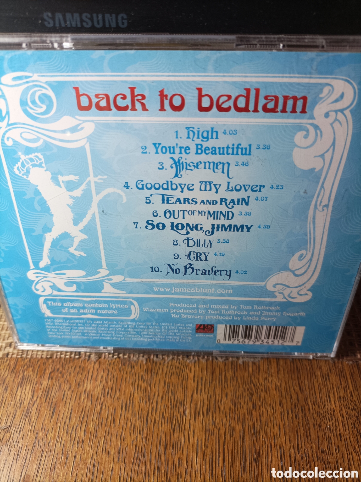 CDs de m&uacute;sica: James blunt. Back to bedland. Cd. - Foto 2