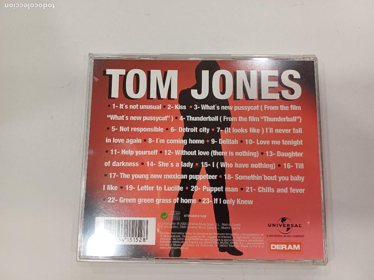 CDs de m&uacute;sica: TOM JONES/GOLD-GREATEST HITS/CD. - Foto 3