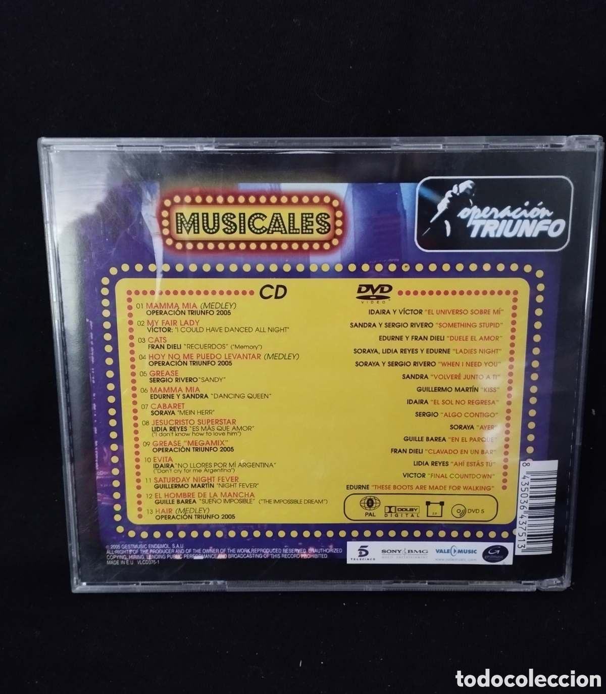 CDs de m&uacute;sica: CD OPERACI&Oacute;N TRIUNFO. MUSICALES - Foto 2