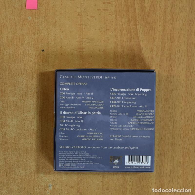 CDs de m&uacute;sica: MONTEVERDI - COMPLETE OPERAS - BOX 9 CD - Foto 2