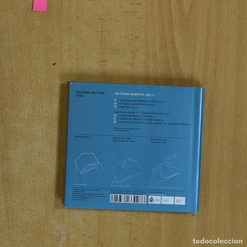 CDs de m&uacute;sica: CRISTOBAL HALFFTER - THE STRING QUARTETS VOL 2 - BOX CD - Foto 2