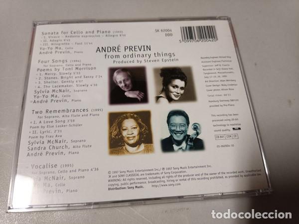 CDs de m&uacute;sica: ANDRE PREVIN - FROM ORDINARY THINGS (YO YO MA) - Foto 2