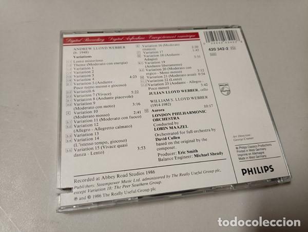 CDs de m&uacute;sica: ANDRES & WILLIAM LLOYD WEBBER - VARIATIONS / AURORA (LORIN MAAZEL) - Foto 3