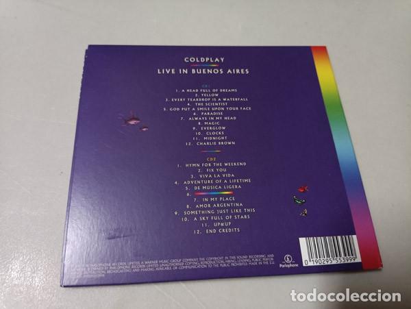 CDs de m&uacute;sica: COLDPLAY - LIVE IN BUENOS AIRES (2 CDS) - Foto 2