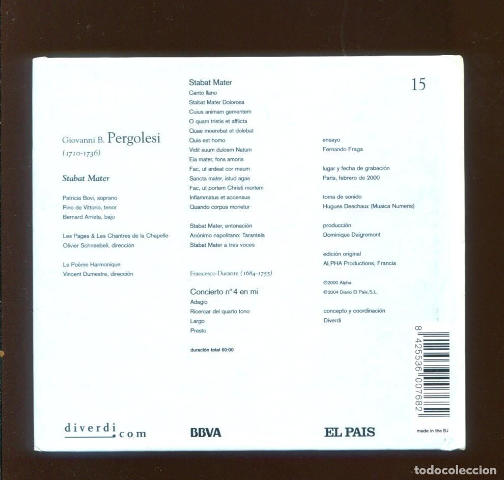 CDs de m&uacute;sica: Pergolesi. stabat mater. cd + libreto - Foto 2