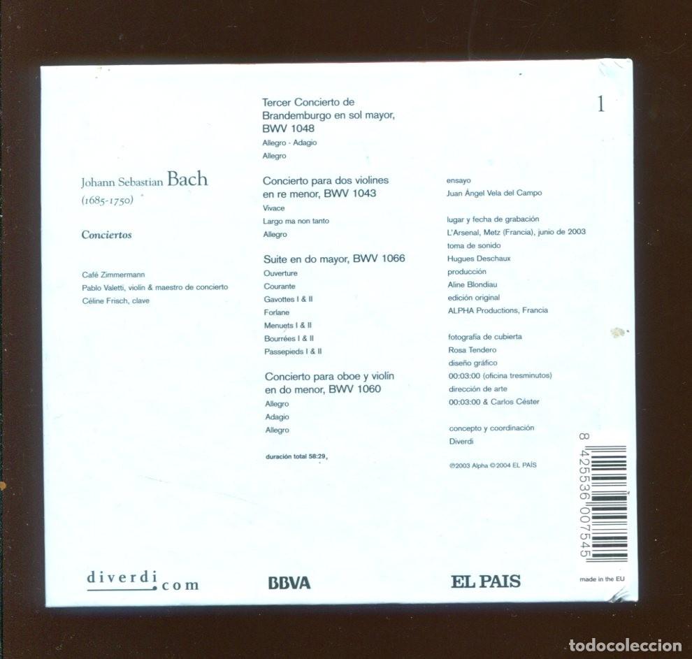 CDs de m&uacute;sica: Bach. conciertos. cd. + libreto - Foto 2