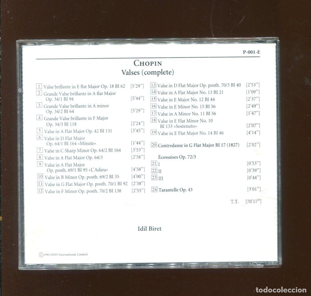 CDs de m&uacute;sica: chopin. valses. cd. DDD - Foto 2