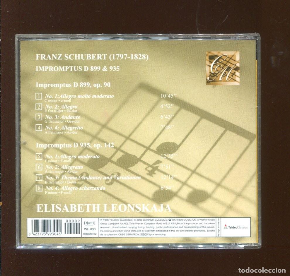 CDs de m&uacute;sica: Shubert. impromptus. Elisabeth Leonskaja. cd - Foto 2